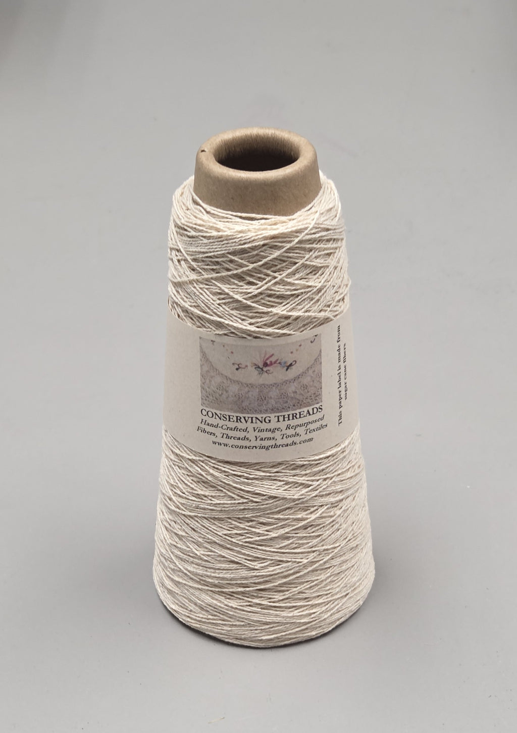Snake Plant + Cotton Yarn. 250 Yards. 40/2 - Ply. Natural.