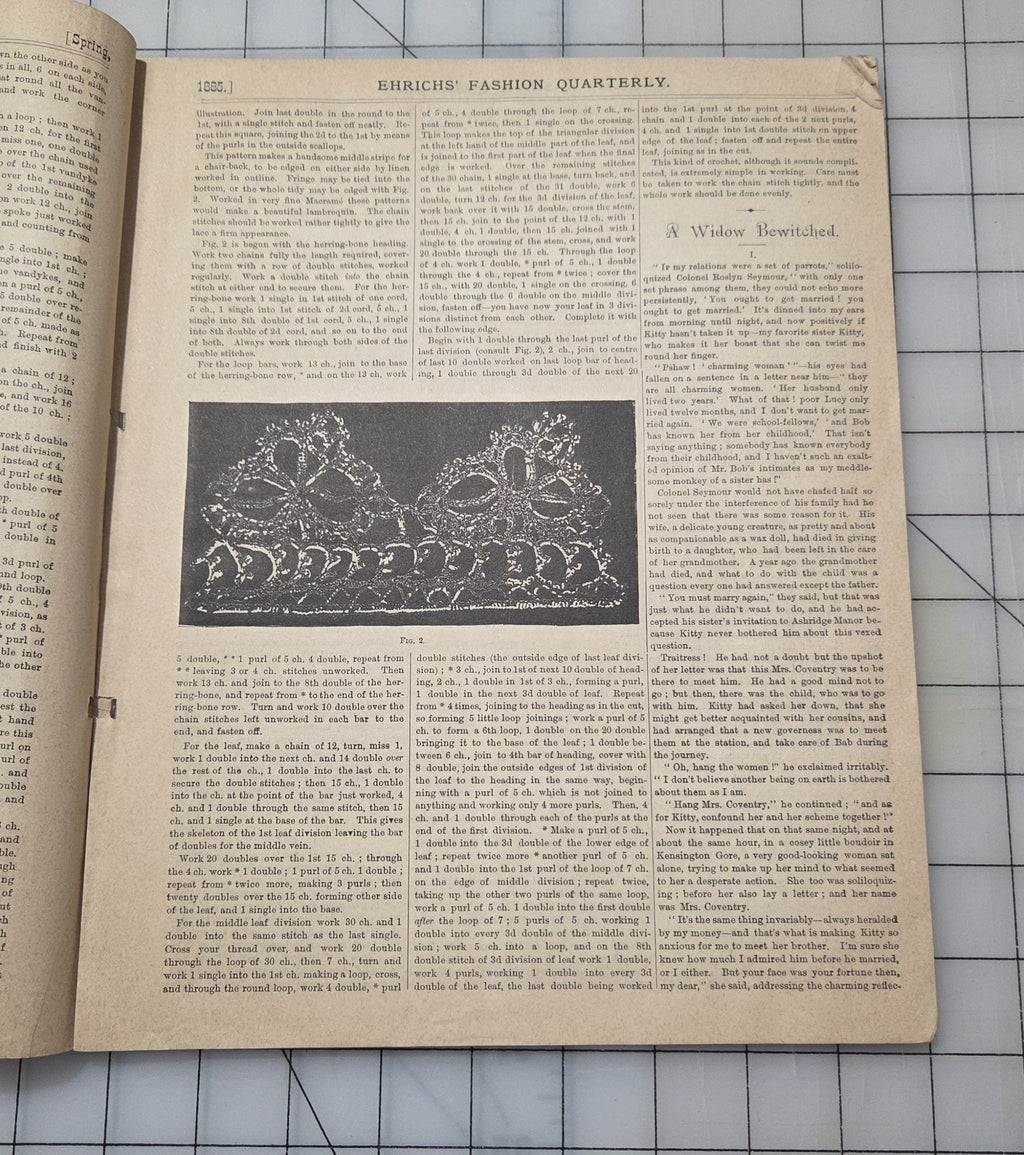 Ehricks Quarterly RARE Spring 1885 New York Women Men Styles Fashion Catalog