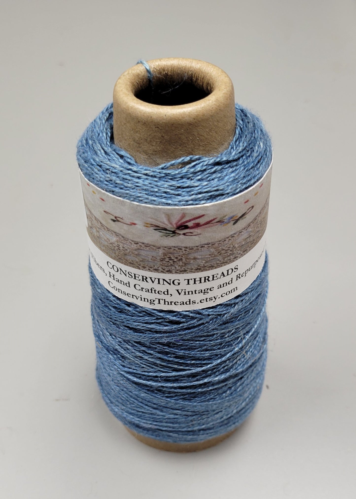 Linen Yarn, Small Batch Studio Dyed. Machine Spun 10/2 on Cone
