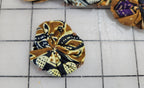Fabric Yo Yos African Print, 1.5 inch, Reclaimed Set of 60 Cotton