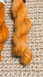 Yarn Jute. Skein. Lace Weight. Small Batch Dyed. 200 Yards. Orange