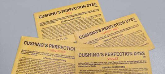 Cushing Perfection Dyes Ordinary Type Wool & Cotton. Vintage Packet. Dyeing Tips Printed Instructions Included.