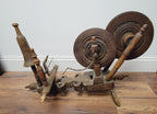 Antique Anatolian Charkha Table Top Spinning Wheel Wood Tool for Cotton