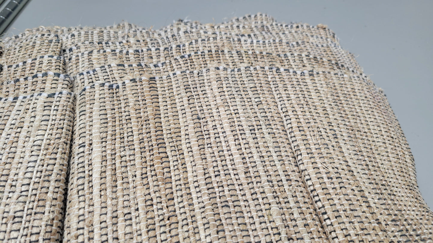 Hand-Woven Fabric. 20 Cotton 80 Banana Plant Fiber. 1/2 Yrd Cut