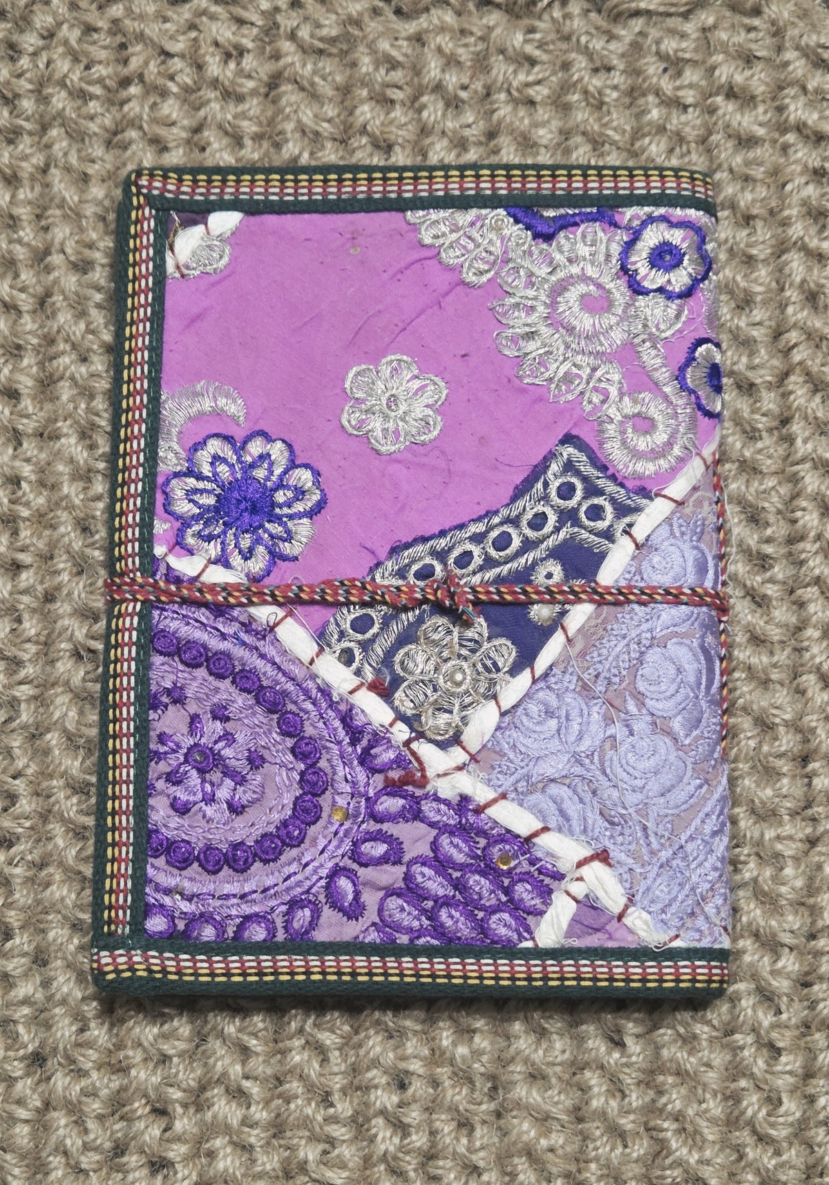 Art Journal Handmade Reclaimed Silk Saree (J21)