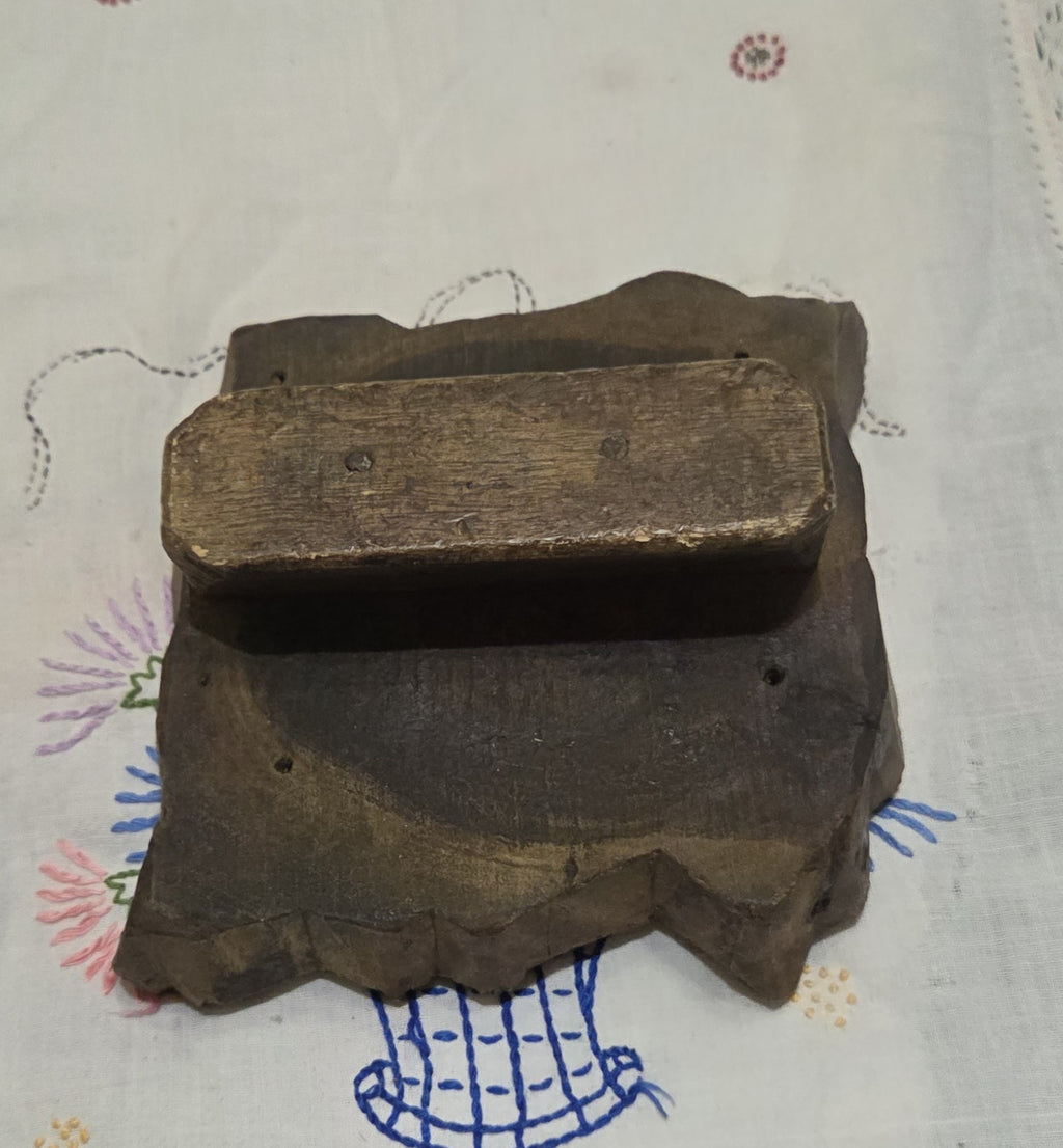 Vintage Wood Blocks Ink Stamping Hand Carved (large block) Vine leaf