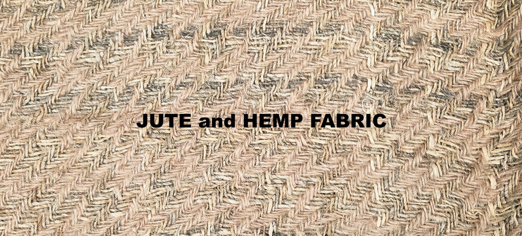 Jute + Hemp Hand-Woven Fabric. By the 1/2 Yard. 100% Plant Fiber. 44" Wide
