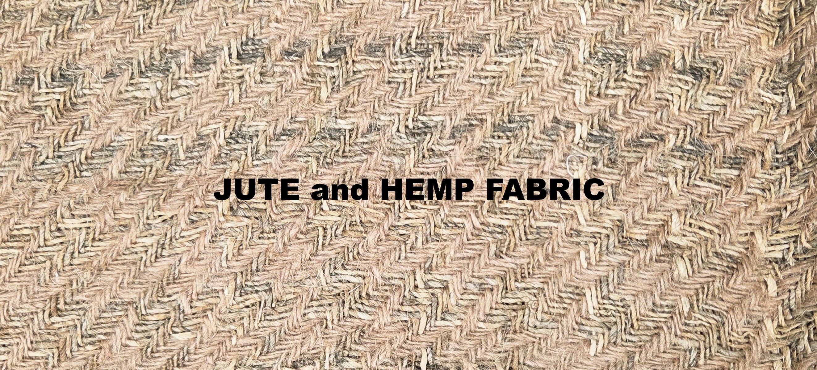 Jute + Hemp Hand-Woven Fabric. By the 1/2 Yard. 100% Plant Fiber. 44" Wide