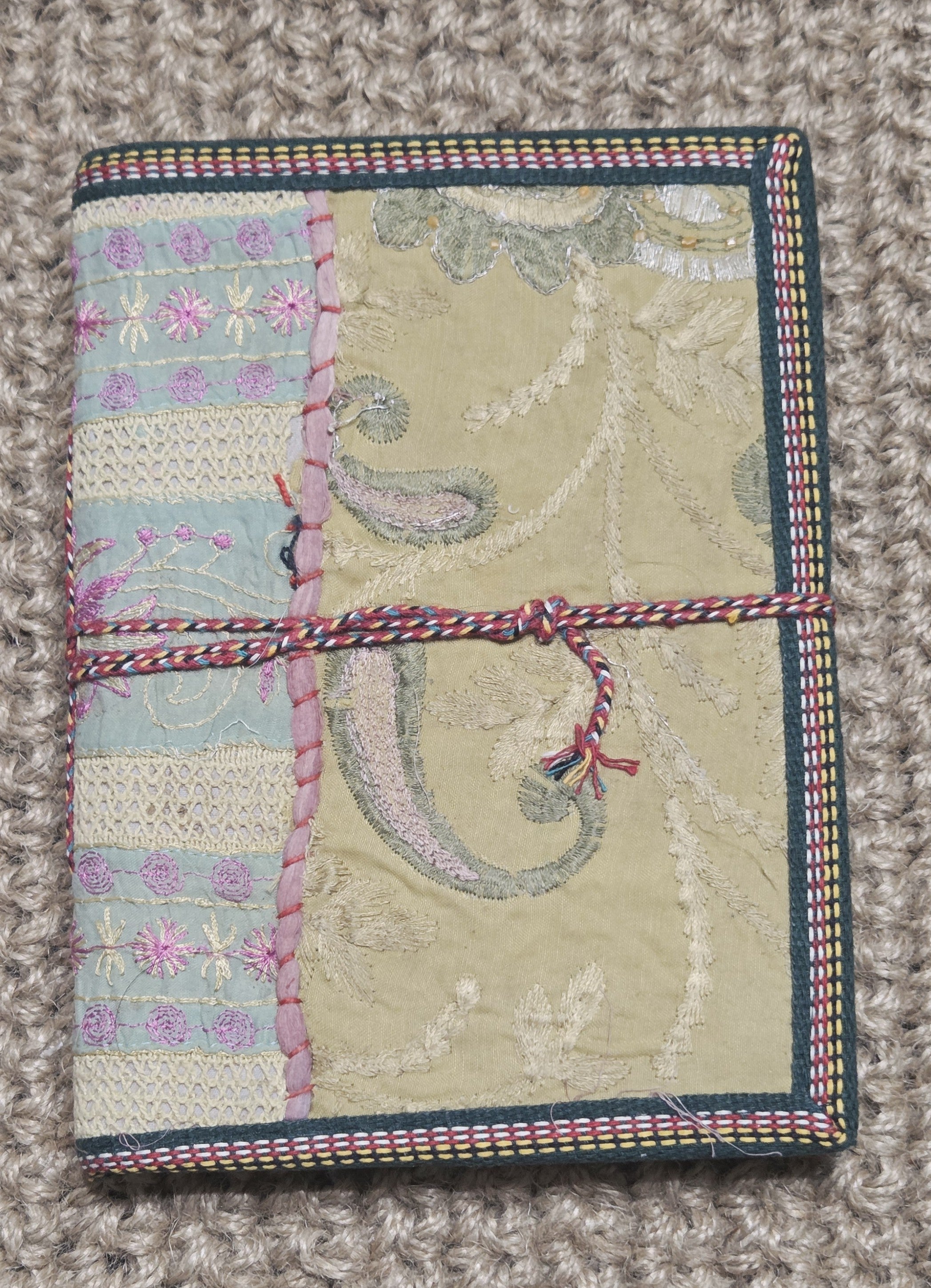 Art Journal Handmade Reclaimed Silk Saree (J18)