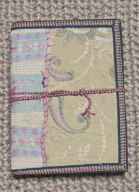 Art Journal Handmade Reclaimed Silk Saree (J18)