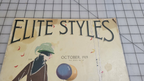 Elite Styles, 1919 October Original Dressmaker Tailor Fashion Catalog Ladies Mag