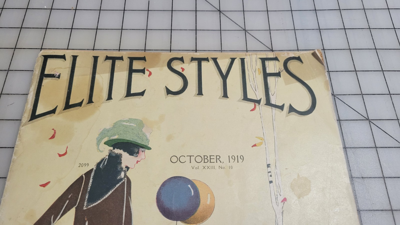 Elite Styles, 1919 October Original Dressmaker Tailor Fashion Catalog Ladies Mag