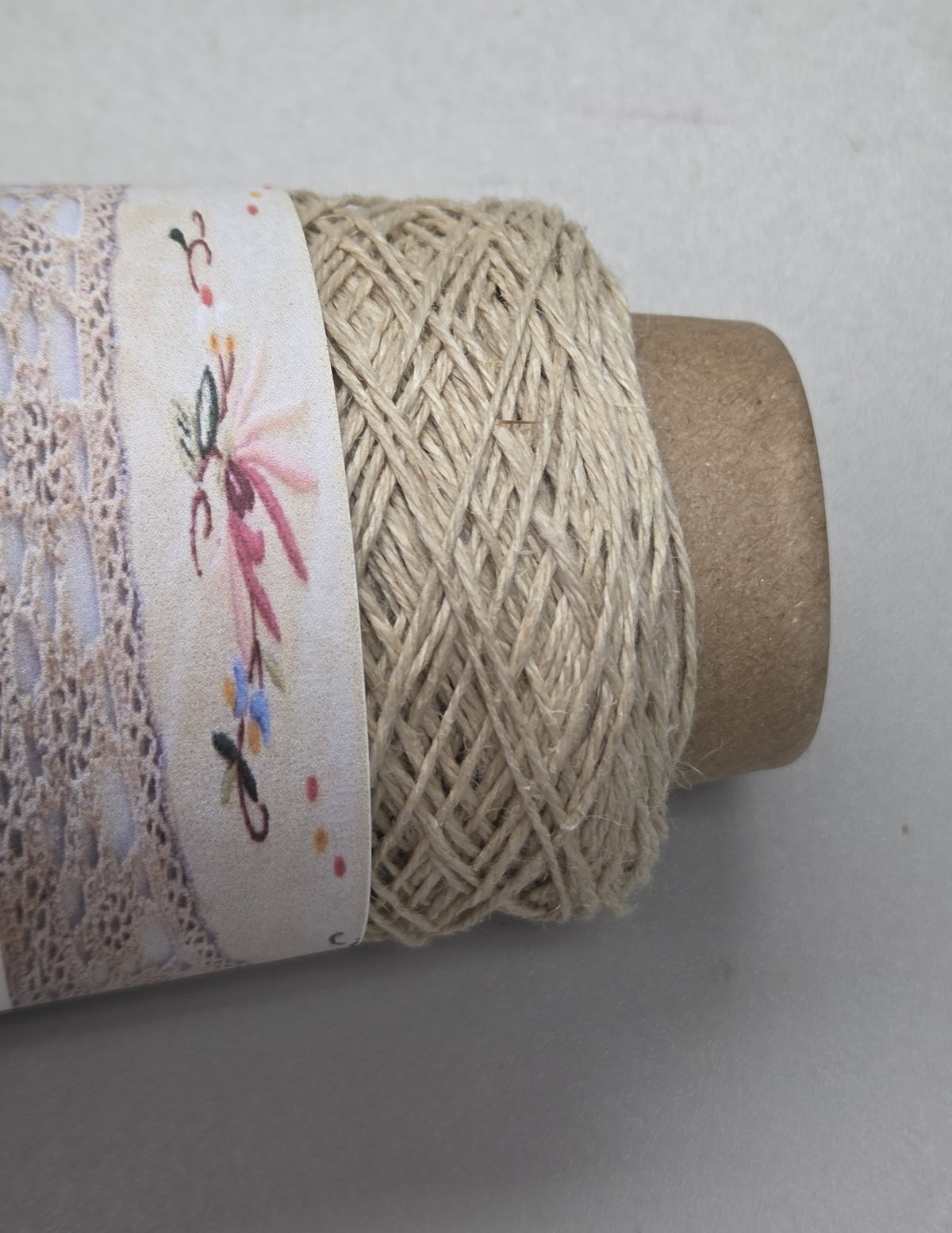 Hemp Thread. 250 Yards. Cone Natural Fine Twine Yarn. 3-Ply.