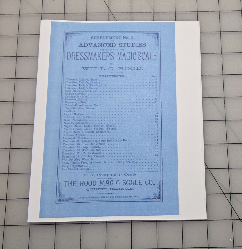 Will Rood Dressmaker Magic Scale 1890s - Instruction Booklets and Rulers - Reprints