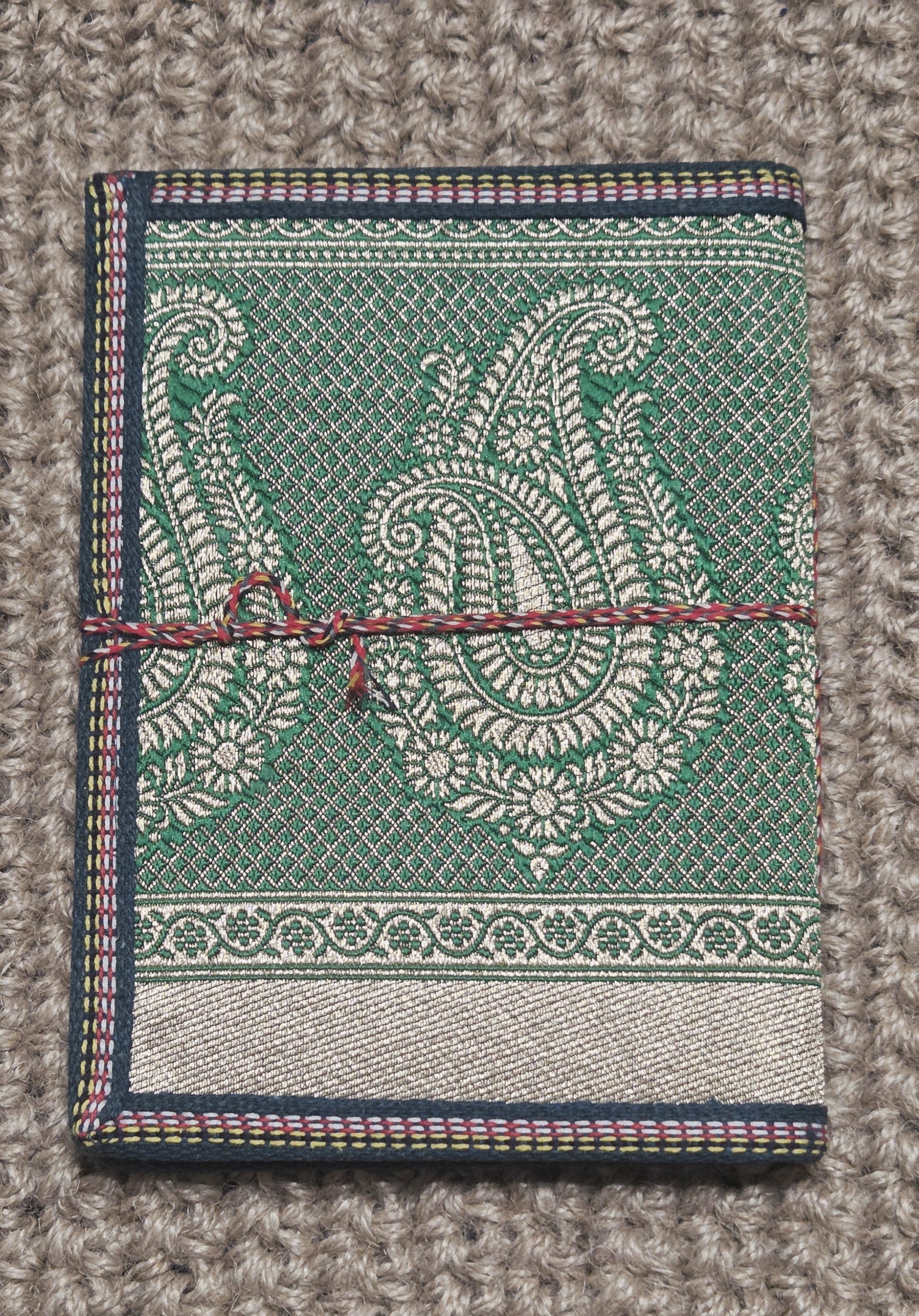 Art Journal Handmade Reclaimed Silk Saree (J20)