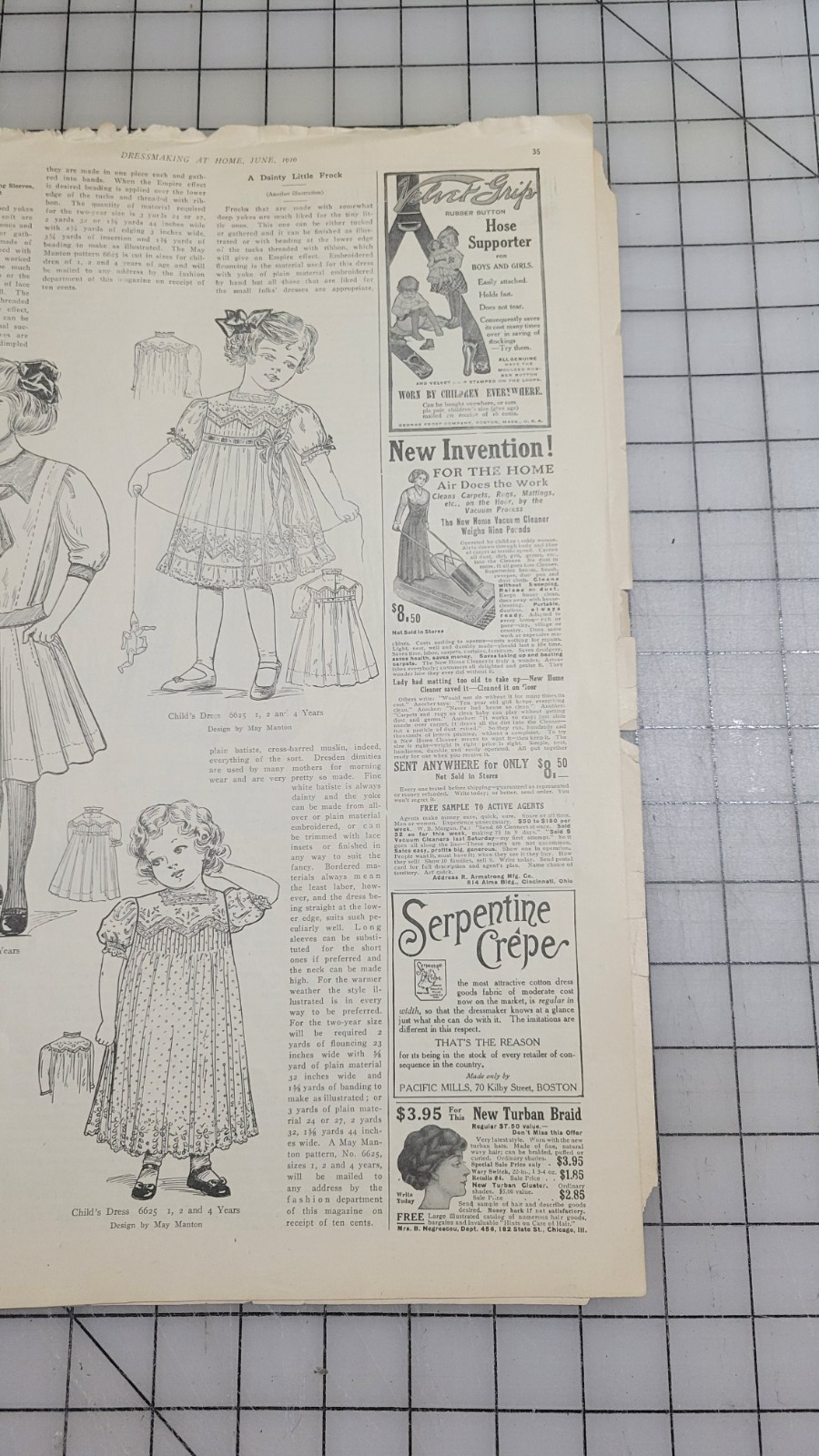May Manton 1910 Dressmaking at Home June, Fashion Mail Order Patterns Chicago