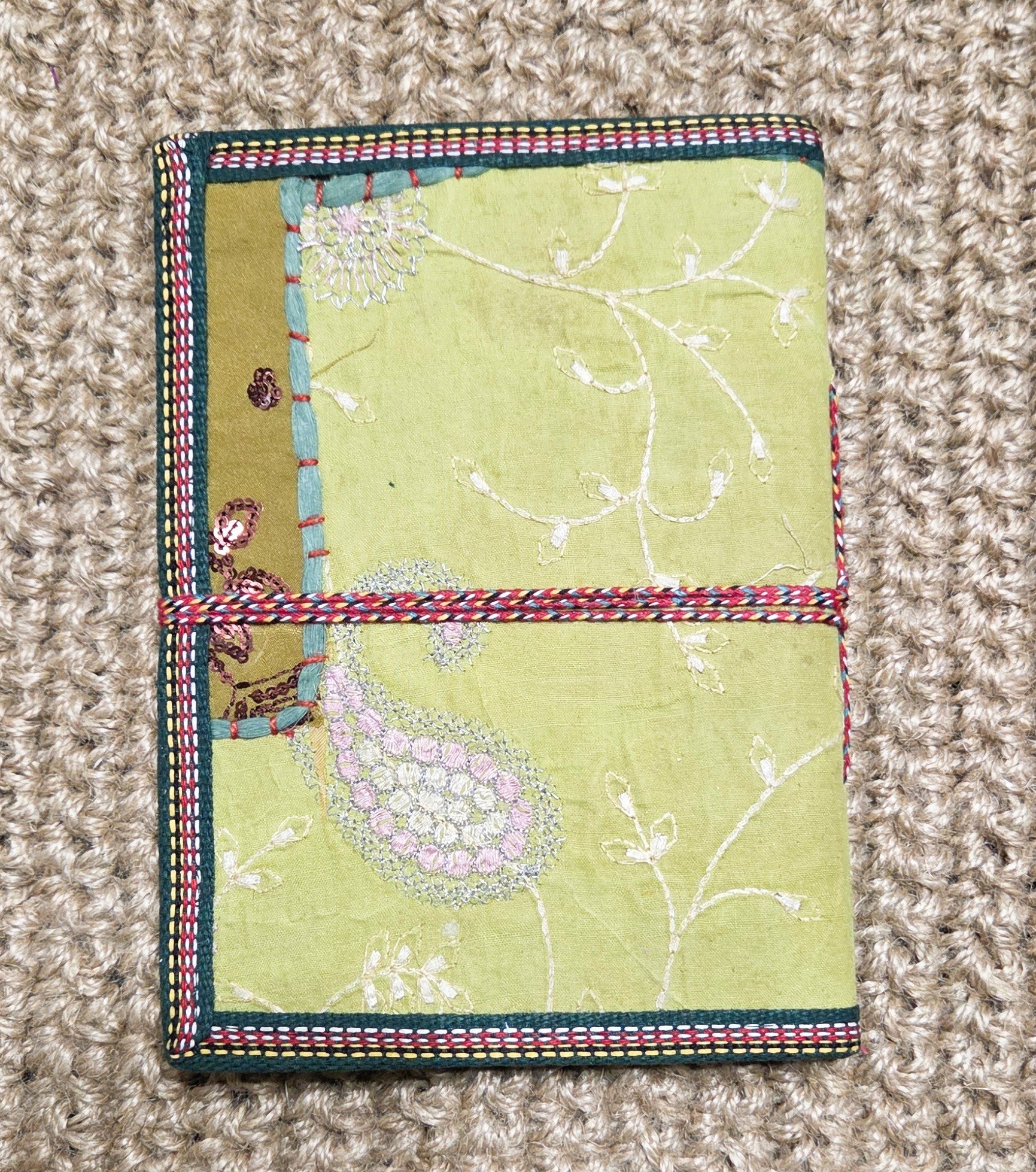 Art Journal Handmade Reclaimed Silk Saree (J29)