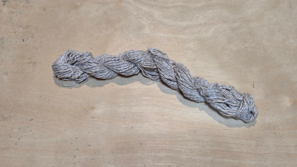 Soya Yarn. 6 Ply Short Skein. 43 Yards. Light Dark Twist. Sports Weight