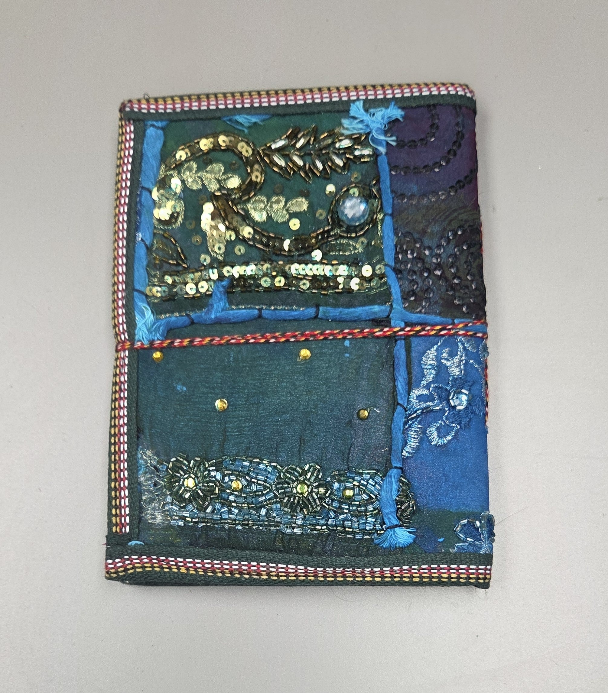 Art Journal Handmade Reclaimed Silk Saree (J67)