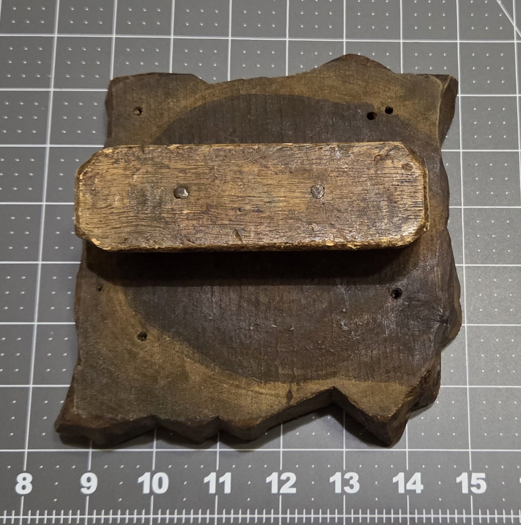Vintage Wood Blocks Ink Stamping Hand Carved (large block) Vine leaf
