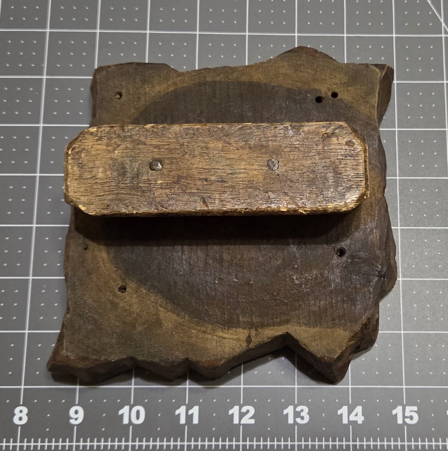 Vintage Wood Blocks Ink Stamping Hand Carved (large block) Vine leaf