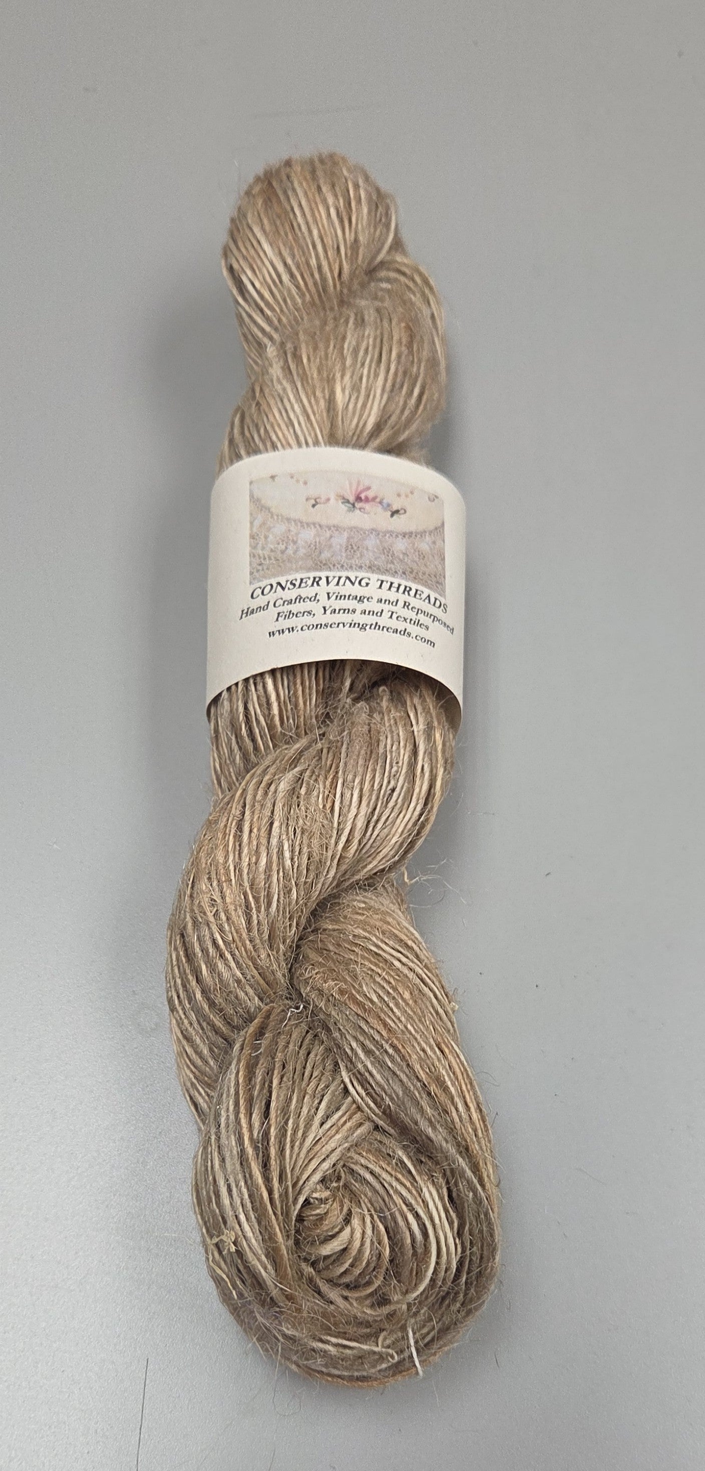 Yarn Seaweed Skein. Fingering Weight. Natural. 165 Yards.