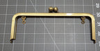 Purse Handle Antique Gold Kisslock Metal Frame With Chain Loops 2nds