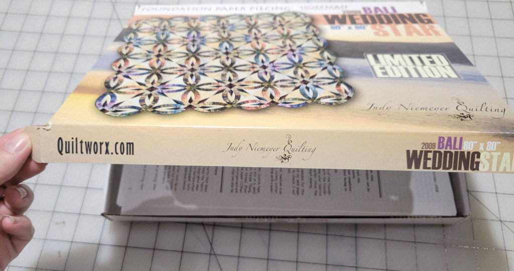 2009 Bali Wedding Star Foundation Piecing Quilt Pattern Judy Niemeyer Original
