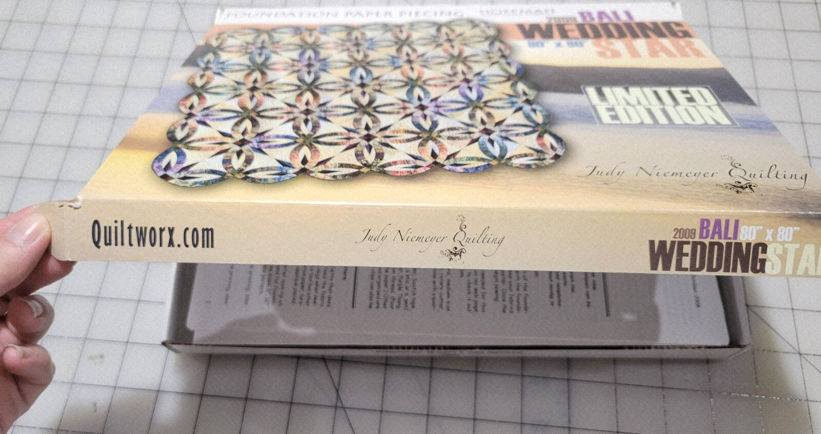 2009 Bali Wedding Star Foundation Piecing Quilt Pattern Judy Niemeyer Original