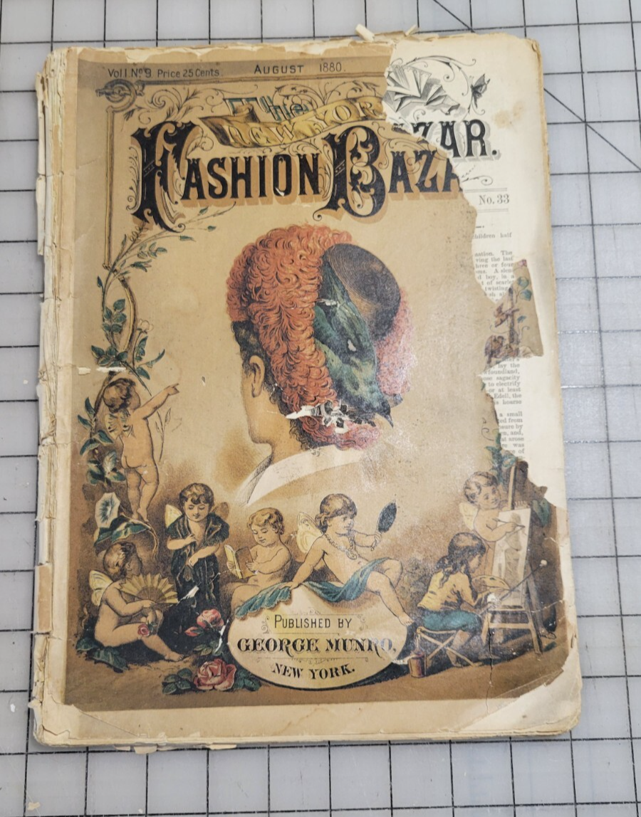 New York Fashion Bazar 1880 July / Aug 5 Weeks Newspaper George Munro Victorian