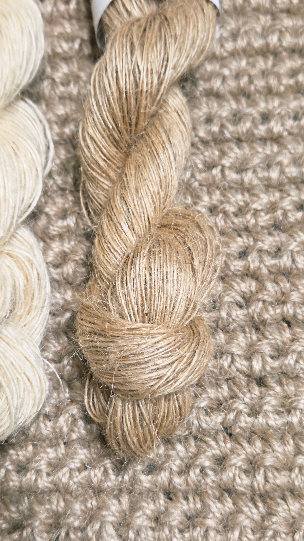 Yarn Jute. Skein. Lace Weight. Natural and Dyed. 200 Yards.