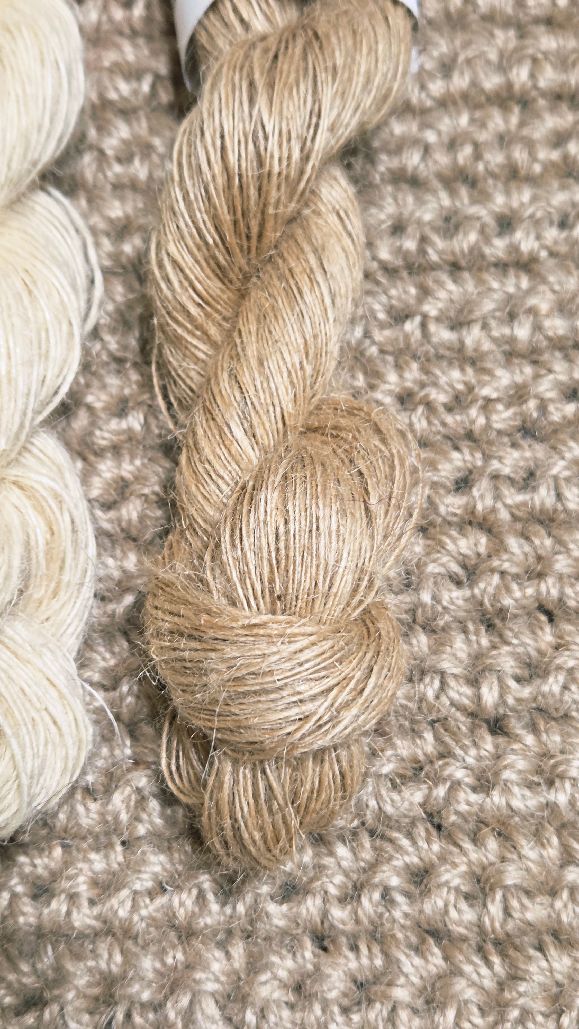 Yarn Jute. Skein. Lace Weight. Natural and Dyed. 200 Yards.