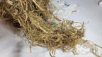 Hemp Fiber Raw UnCombed. USA Grown. 1/2 pound (8 oz). Green Decorticated. Unretted and with Hurd.