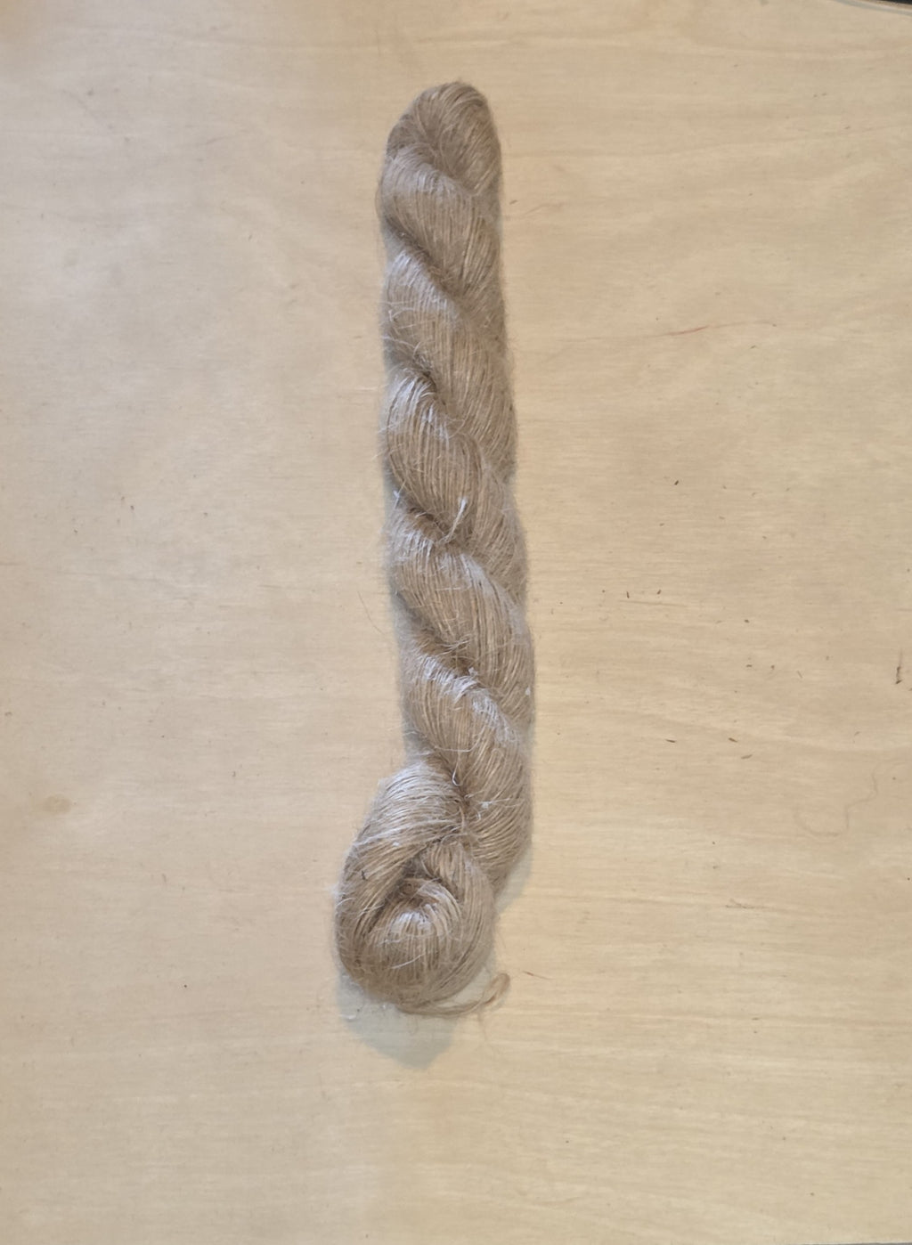 Yarn Jute. Skein. Lace Weight. Natural. 50 Grams.