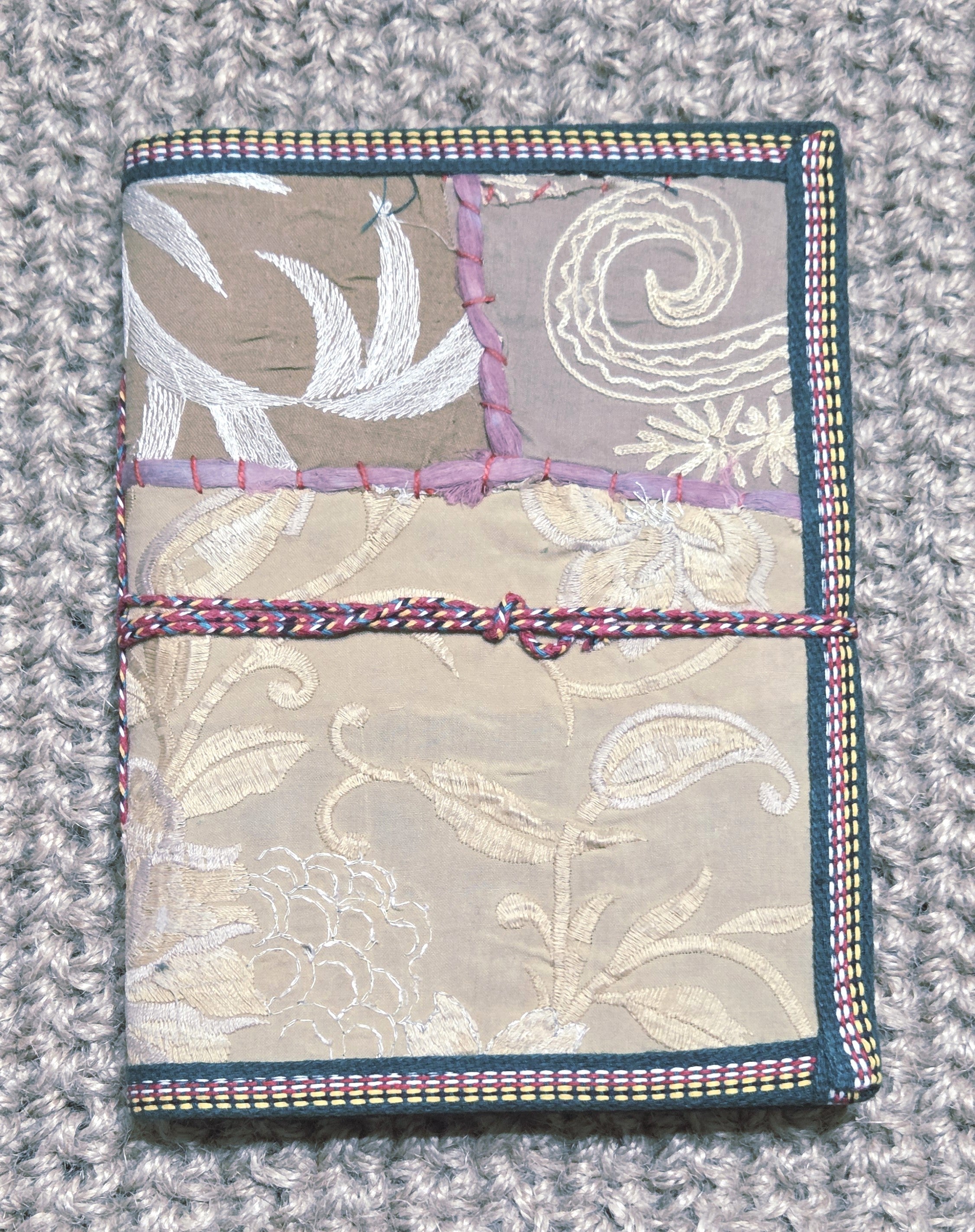 Art Journal Handmade Reclaimed Silk Saree (J28)