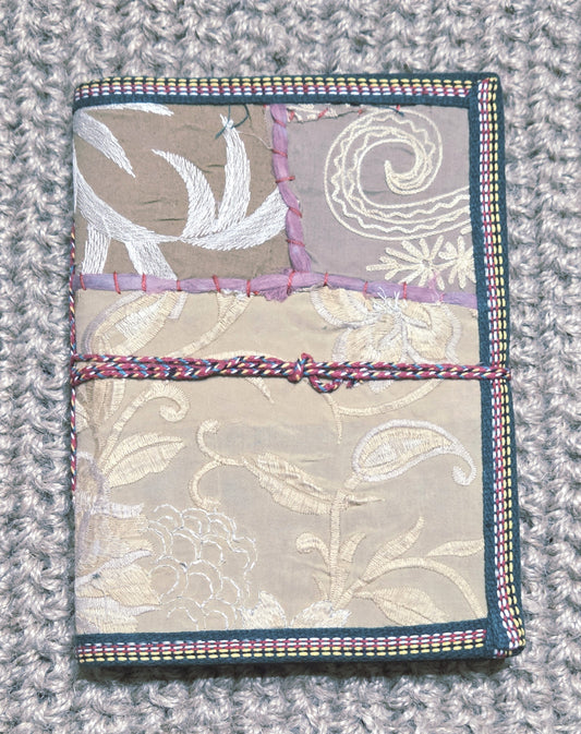 Art Journal Handmade Reclaimed Silk Saree (J28)