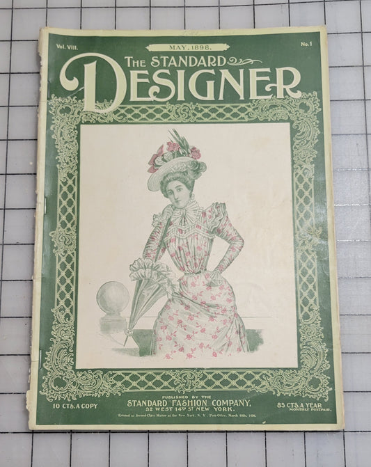 Standard Designer May 1898 Fashion Company NY Dress Ladies Booklet Catalog