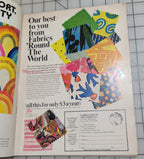 Vogue Pattern Book International April May 1971 Fashion News Feature Dress