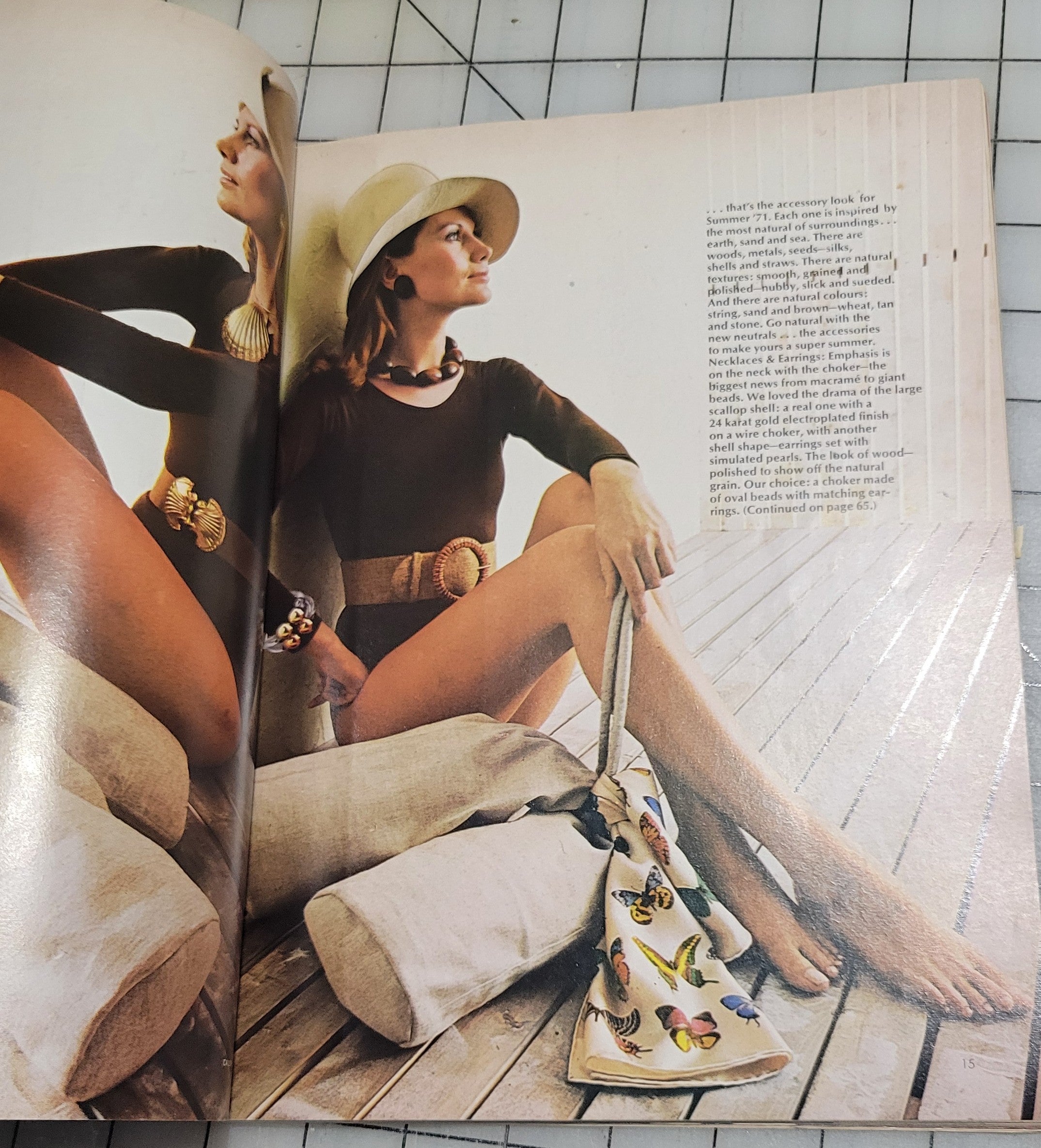 Vogue Pattern Book International April May 1971 Fashion News Feature Dress
