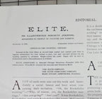 Elite The Illustrated Society Journal 1895 November 16 Chicago Fashion Culture