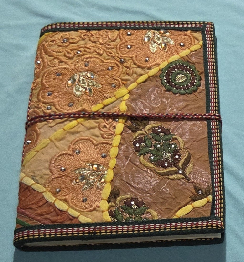 Art Journal Handmade Reclaimed Silk Saree