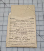 Frank Leslie's Lady's Cut Paper Pattern #457 1870s Girls Basque Overskirt Age 10