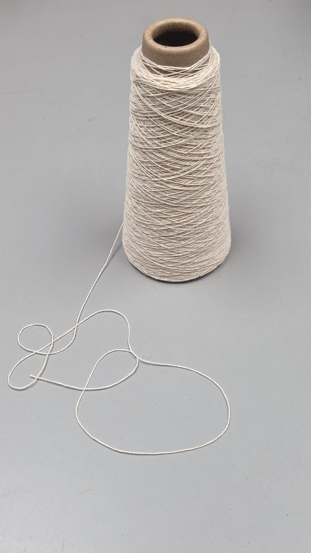 Kenaf + Cotton Yarn. 250 Yards. 40/2 - Ply. Natural.