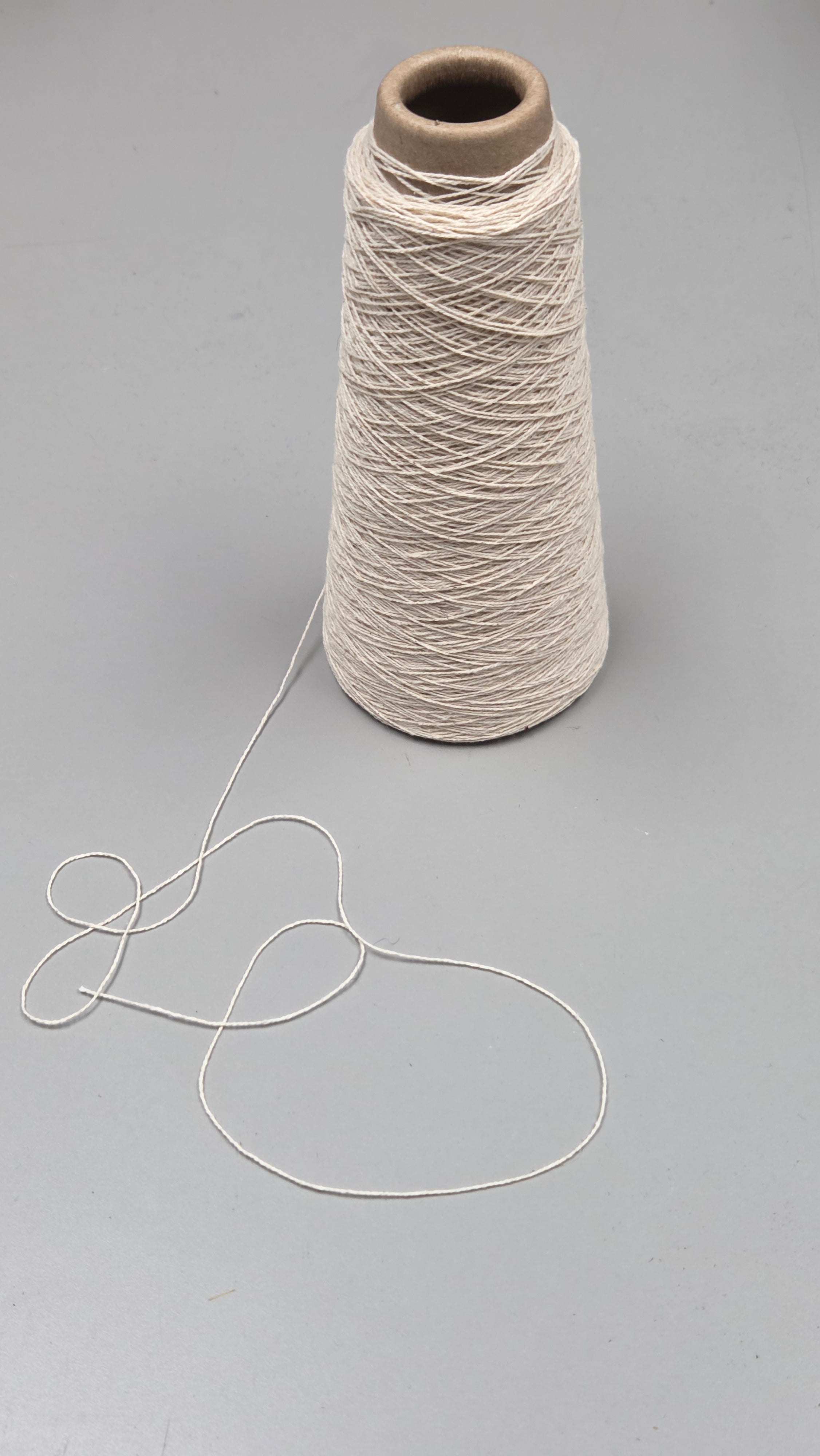 Kenaf + Cotton Yarn. 250 Yards. 40/2 - Ply. Natural.