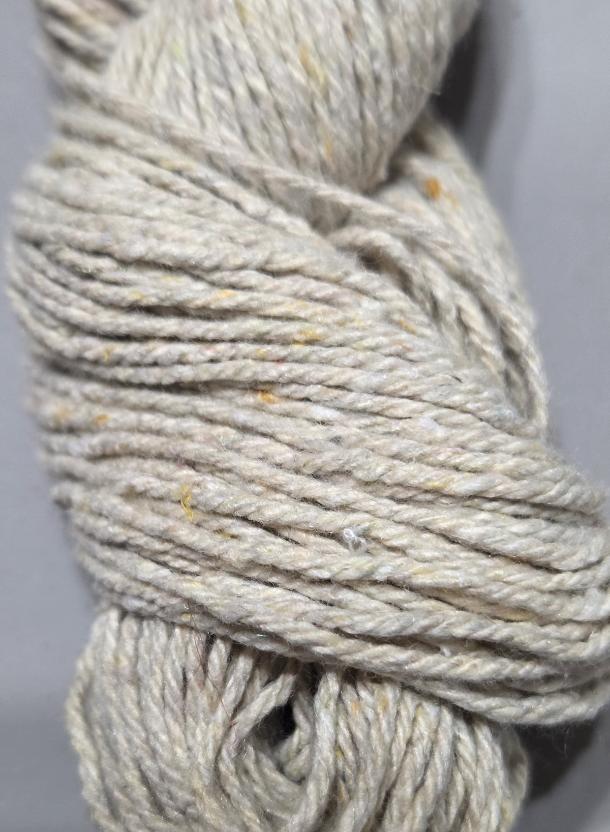 Rose + Cotton Yarn. 2 Ply Short Skein. 140 Yards. Light Dark Twist. Fingering Weight