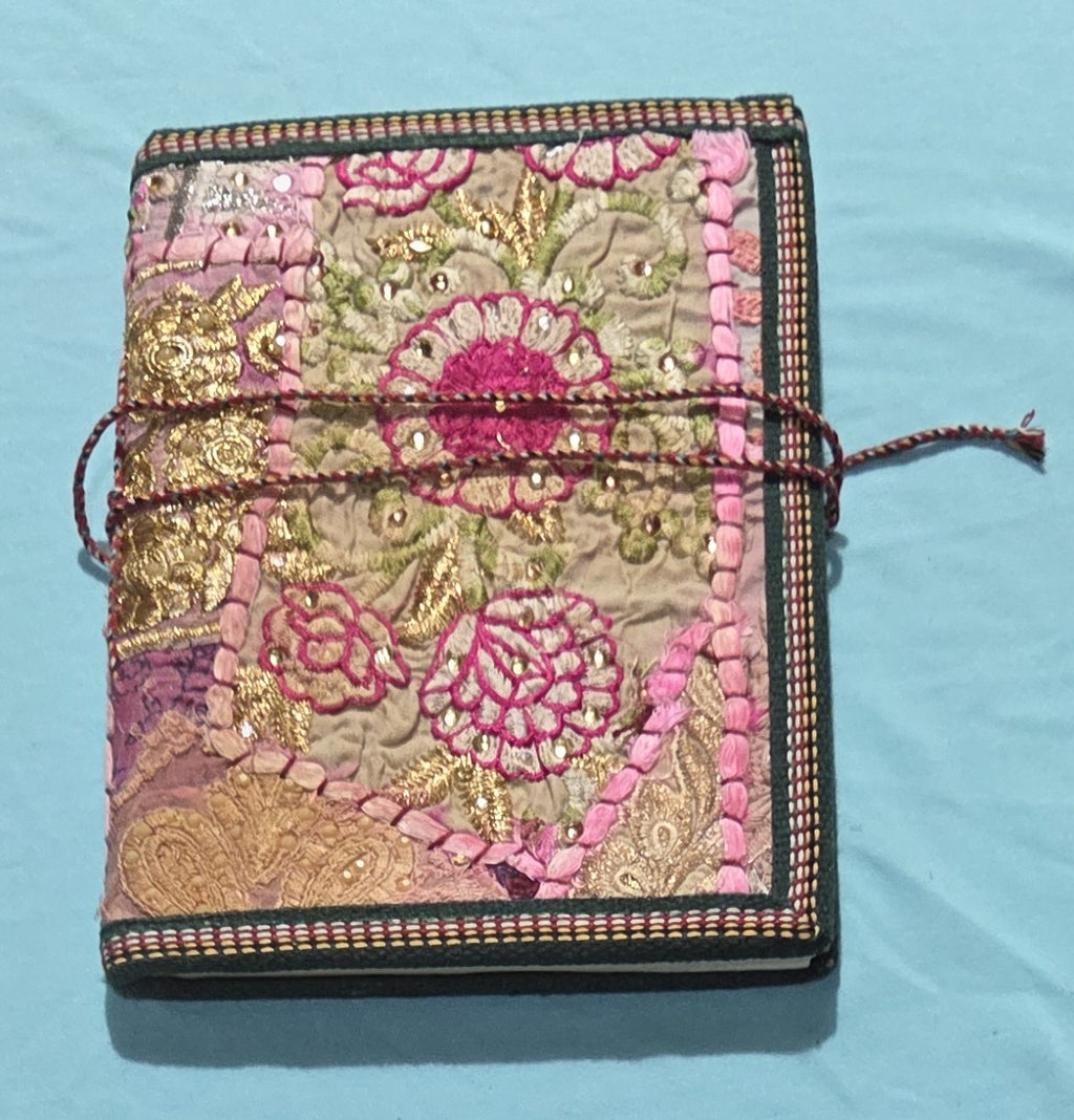 Art Journal Handmade Reclaimed Silk Saree