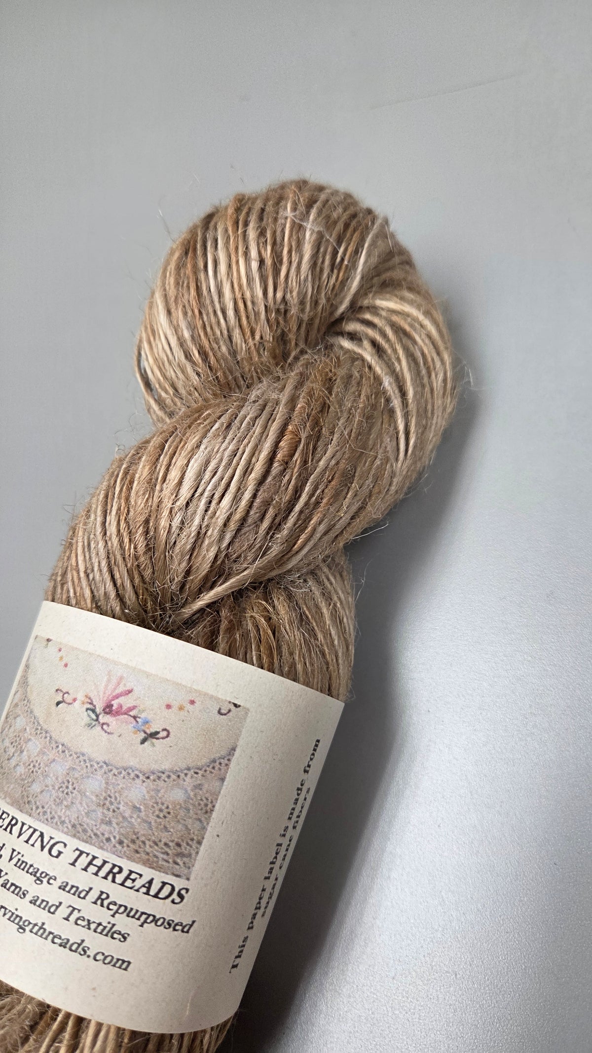 Yarn Seaweed Skein. Fingering Weight. Natural. Cordage Twine.