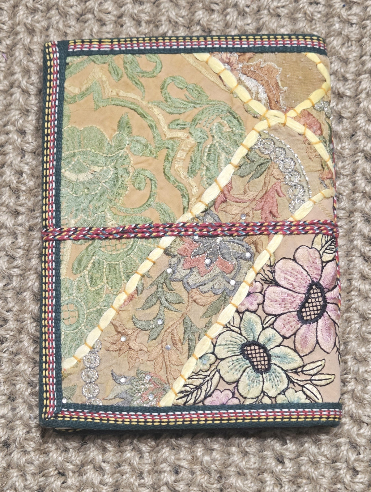 Art Journal Handmade Reclaimed Silk Saree (J24)