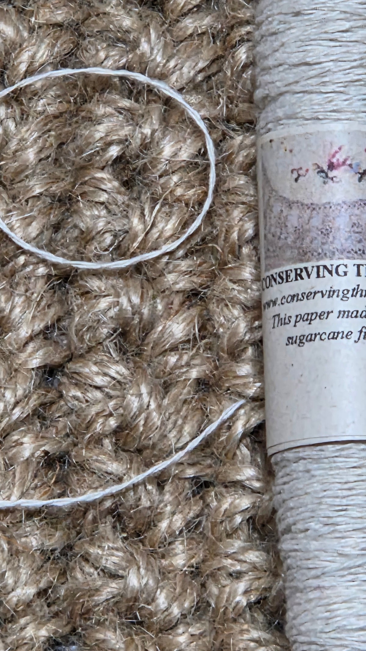 Sewing Thread from the Fireweed Plant, Natural Plant Fiber. 2 Ply