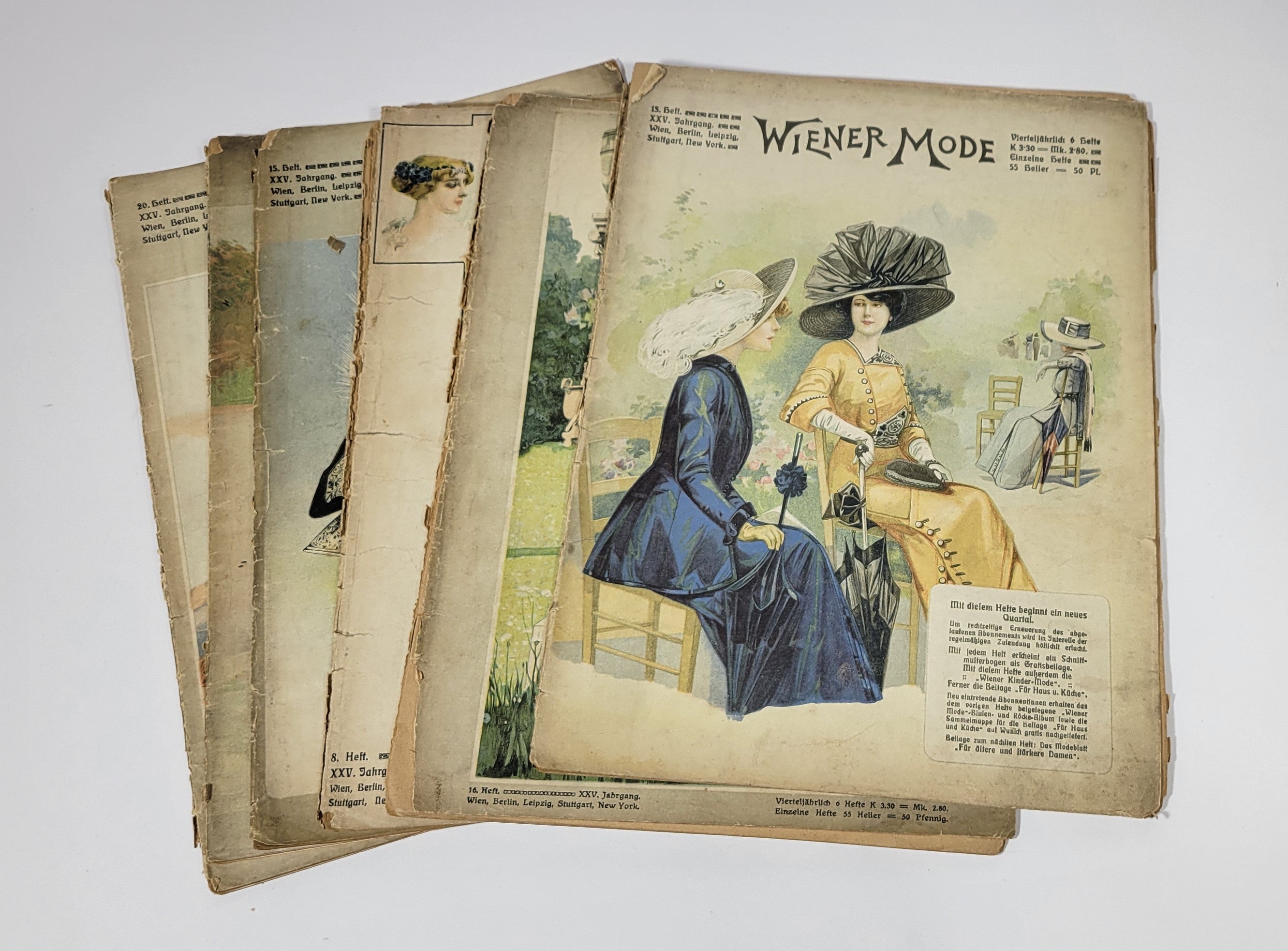 Lot 7 Weiner Mode Catalog German New York Fashion 1912 Edition